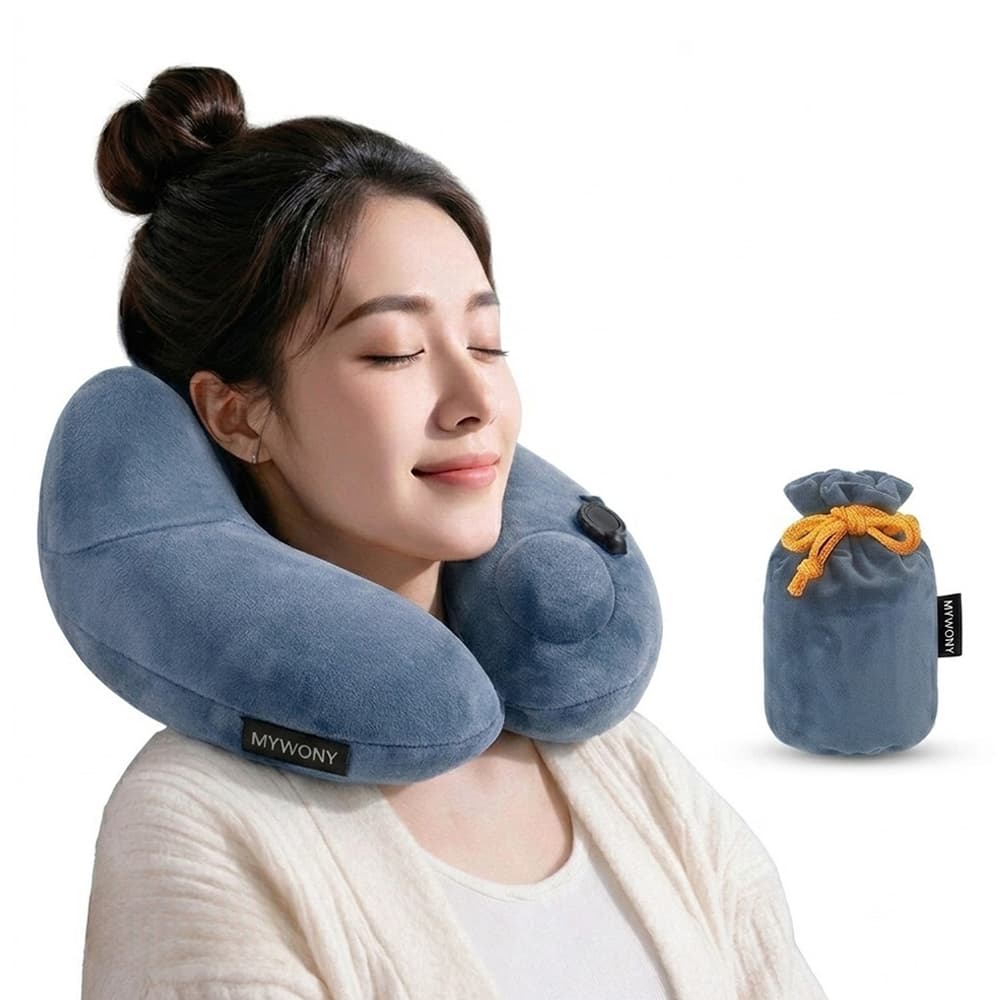 마이워니 비행기 여행용 에어 목베개 목쿠션