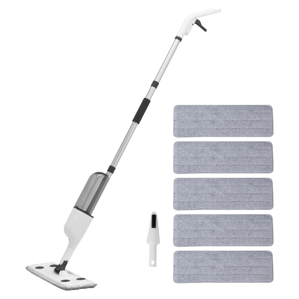 코멧 스프레이 밀대걸레 + 극세사 패드 5개 + 다용도 클리너 1개